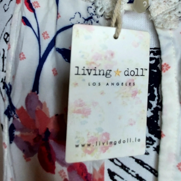 Living Doll Floral Flowy Tank-NWT - Picture 6 of 10